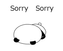 ultra high speed motion panda EG sticker #14851706