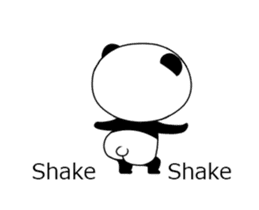 ultra high speed motion panda EG sticker #14851713