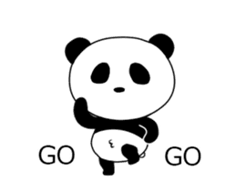 ultra high speed motion panda EG sticker #14851716