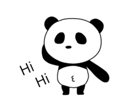 ultra high speed motion panda EG sticker #14851717