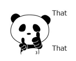 ultra high speed motion panda EG sticker #14851721