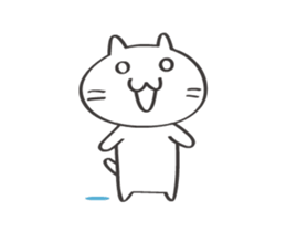 It moves Restless cat sticker #14852654