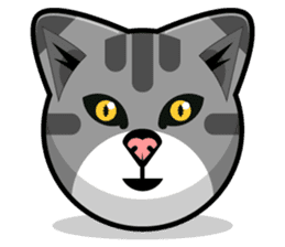 Kitty Cat Stickers - Feline Emoji sticker #14853478