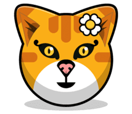 Kitty Cat Stickers - Feline Emoji sticker #14853479