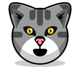 Kitty Cat Stickers - Feline Emoji sticker #14853480