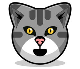 Kitty Cat Stickers - Feline Emoji sticker #14853480
