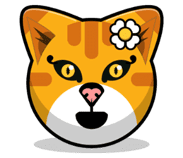Kitty Cat Stickers - Feline Emoji sticker #14853481