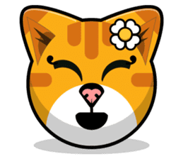 Kitty Cat Stickers - Feline Emoji sticker #14853483