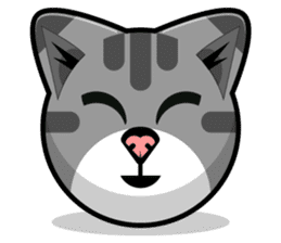 Kitty Cat Stickers - Feline Emoji sticker #14853484