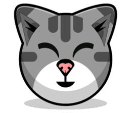 Kitty Cat Stickers - Feline Emoji sticker #14853484