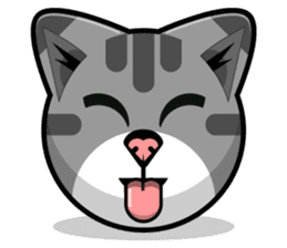 Kitty Cat Stickers - Feline Emoji sticker #14853486