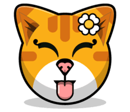 Kitty Cat Stickers - Feline Emoji sticker #14853487