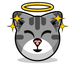 Kitty Cat Stickers - Feline Emoji sticker #14853488