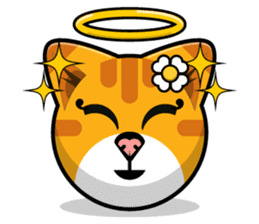 Kitty Cat Stickers - Feline Emoji sticker #14853489