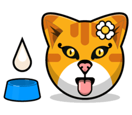Kitty Cat Stickers - Feline Emoji sticker #14853491