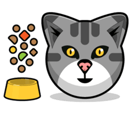 Kitty Cat Stickers - Feline Emoji sticker #14853492
