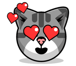 Kitty Cat Stickers - Feline Emoji sticker #14853496