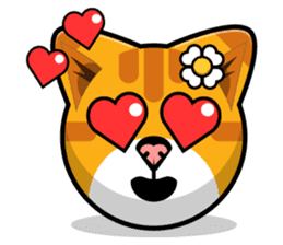 Kitty Cat Stickers - Feline Emoji sticker #14853497