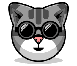 Kitty Cat Stickers - Feline Emoji sticker #14853498