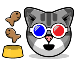Kitty Cat Stickers - Feline Emoji sticker #14853502