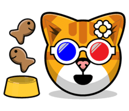 Kitty Cat Stickers - Feline Emoji sticker #14853503