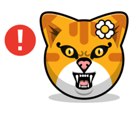 Kitty Cat Stickers - Feline Emoji sticker #14853505