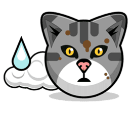 Kitty Cat Stickers - Feline Emoji sticker #14853506