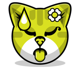 Kitty Cat Stickers - Feline Emoji sticker #14853511