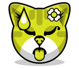 Kitty Cat Stickers - Feline Emoji sticker #14853511
