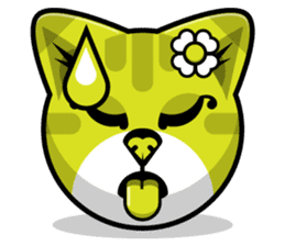 Kitty Cat Stickers - Feline Emoji sticker #14853511