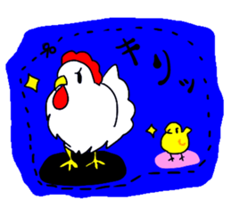 The birds I feel cutting off. sticker #14853643