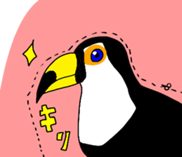 The birds I feel cutting off. sticker #14853659