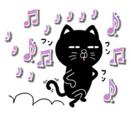 black cat Daily conversation sticker #14854494