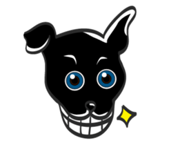 The little black dog in the hometown sticker #14855780