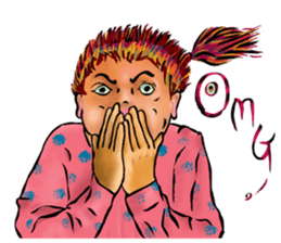 A lady's everyday life sticker #14856403