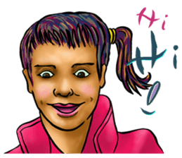 A lady's everyday life sticker #14856408