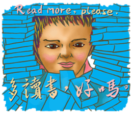 A lady's everyday life sticker #14856411