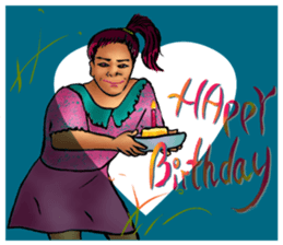 A lady's everyday life sticker #14856418