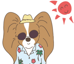 Pretty lovely Papillons!! sticker #14856531