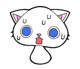 mushroom cat "Kineko" sticker #14856956