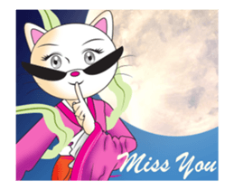 Sweetheart Cat 5- happy holidays sticker #14857118