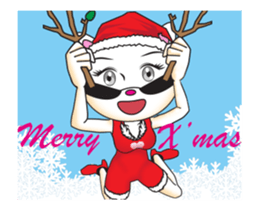 Sweetheart Cat 5- happy holidays sticker #14857122