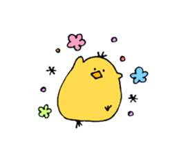 Chick of some kind of fans sticker #14857591