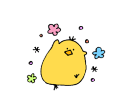 Chick of some kind of fans sticker #14857591