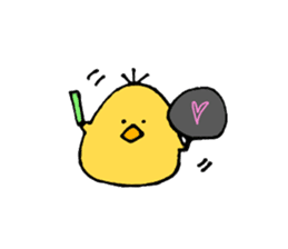 Chick of some kind of fans sticker #14857596