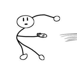 A stick man. 8 sticker #14858670