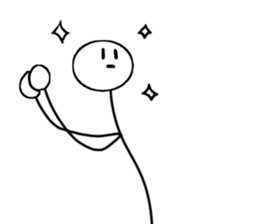 A stick man. 8 sticker #14858680