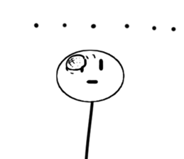 A stick man. 8 sticker #14858688