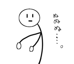 A stick man. 8 sticker #14858700