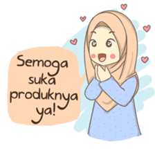 Azmeela Hijab : Happy Shopping sticker #14858777